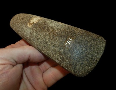 POLL CELT BOONE CO MISSOURI INDIAN ARTIFACT TOOL HARDSTONE COLLECTIBLE RELIC