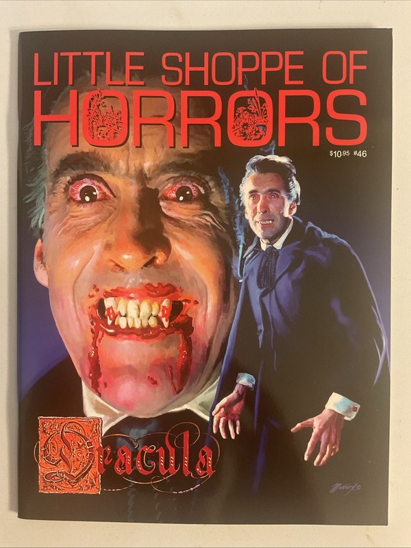 Little Shoppe of Horrors #46 May 2021 Dracula cover by Mark Maddox Jenny Runacre