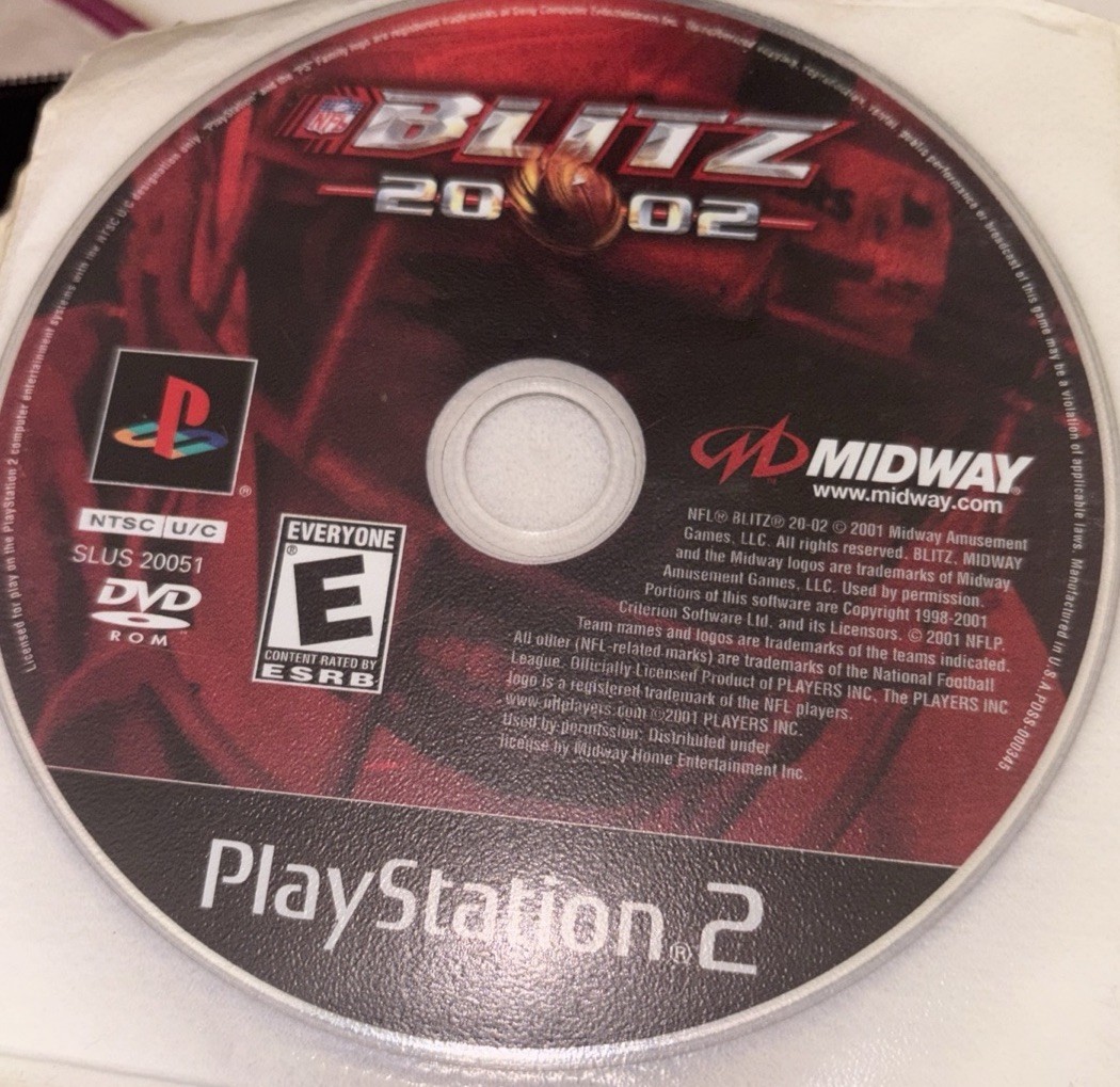 Midway NFL Blitz 20-02 PS2 2002 Deportes Fútbol Americano NTSC-U/C E-Everyone