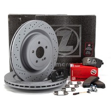 ZIMMERMANN Bremsscheiben + Beläge + Wako für MERCEDES W222 R231 63/65 AMG hinten ZIMMERMANN Bremsscheiben + Beläge + Wako für MERCEDES W222 R231 63/65 AMG hinten