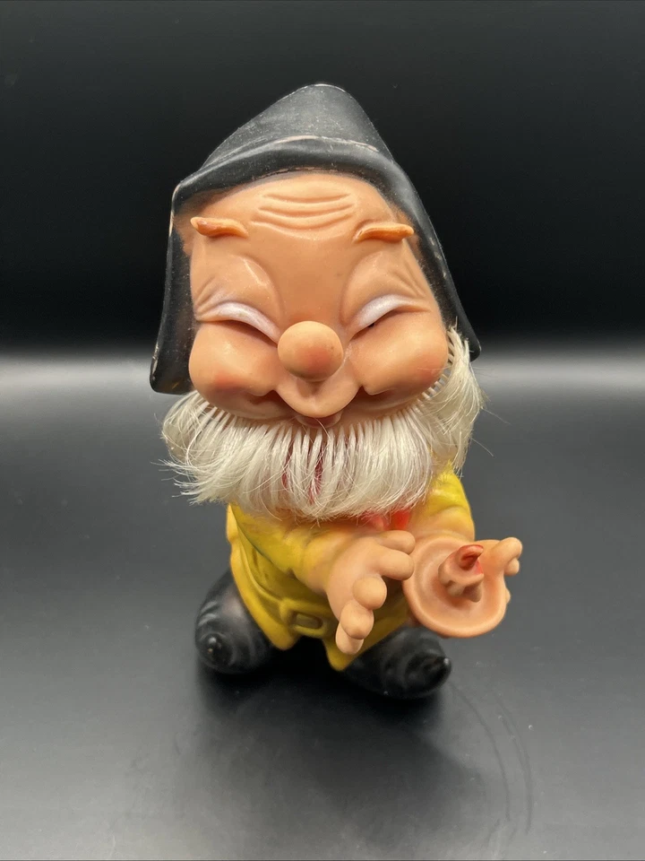 1960 RARO SNOW WHITE & THE SEVEN DWARFS 8" GOMA VINTAGE FIGURA FAMOSA SOÑOLIENTA Foto 2 de 4