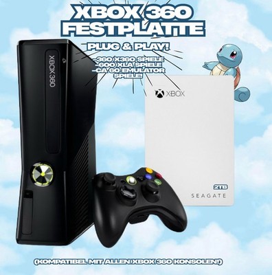 XBOX-360 2TB Festplatte mit 6000 Games, Kompatibel mit allen XBOX-360 Konsolen
