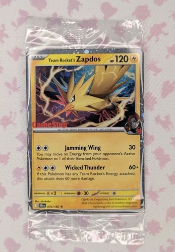 Team Rocket's Zapdos Destined Rivals (Gamestop Exclusive) Pokemon TCG