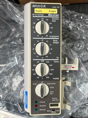 Baxter INFUS O.R. Syringe Infusion Pump 2L3100 - Professionally Refurbished