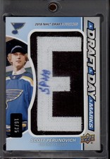 2020-21 SP GU Scott Perunovich Draft Day Marks Rookie Patch Auto RPA RC SSP /35