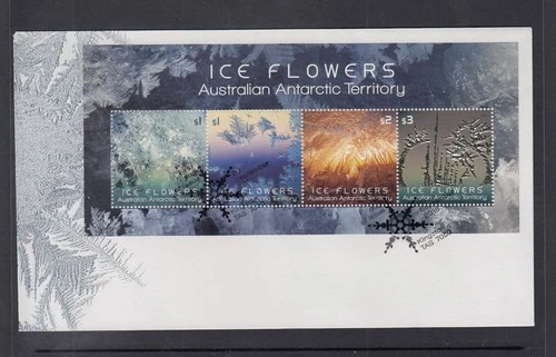 Australian Antarctic Territory AAT FDC Mini Sheet 2016 Ice Flowers