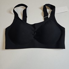 NEW NWT HSIA Solid black Full Coverage Wireless Smooth Cup Women's Bra Size XL