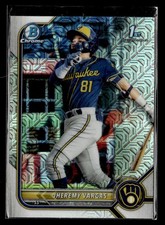 2022 Bowman #BCP-144 Jheremy Vargas Chrome Prospects Mojo Refractors card