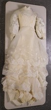 Vintage Priscilla of Boston Wedding Dress 70s Victorian Lace Tiered Size 0