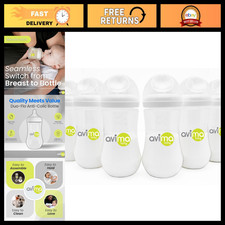 12 oz Anti-Colic Baby Bottles Set of 6 with Fast Flow Nipples for 6-12 Months