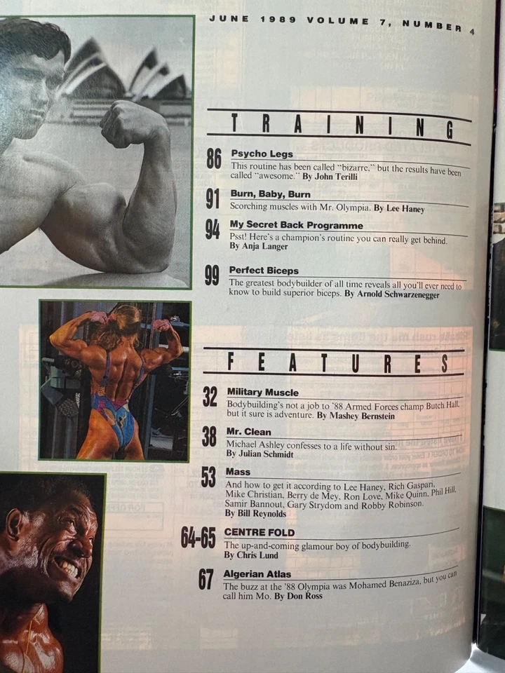 FLEX Bodybuilding Magazine June 1989 Cover Arnold Schwarzenegger 9514 - Image 2 of 3
