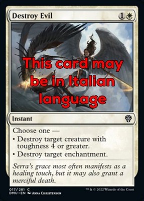 MTG DESTROY EVIL EXC - DESTRUCTION THE BÖSE 17 - DMU - MAGIC