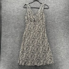 Vintage 90s Studio Y Dress Size 9 Black Floral Midi Fairy Grunge Whimsigoth Y2K