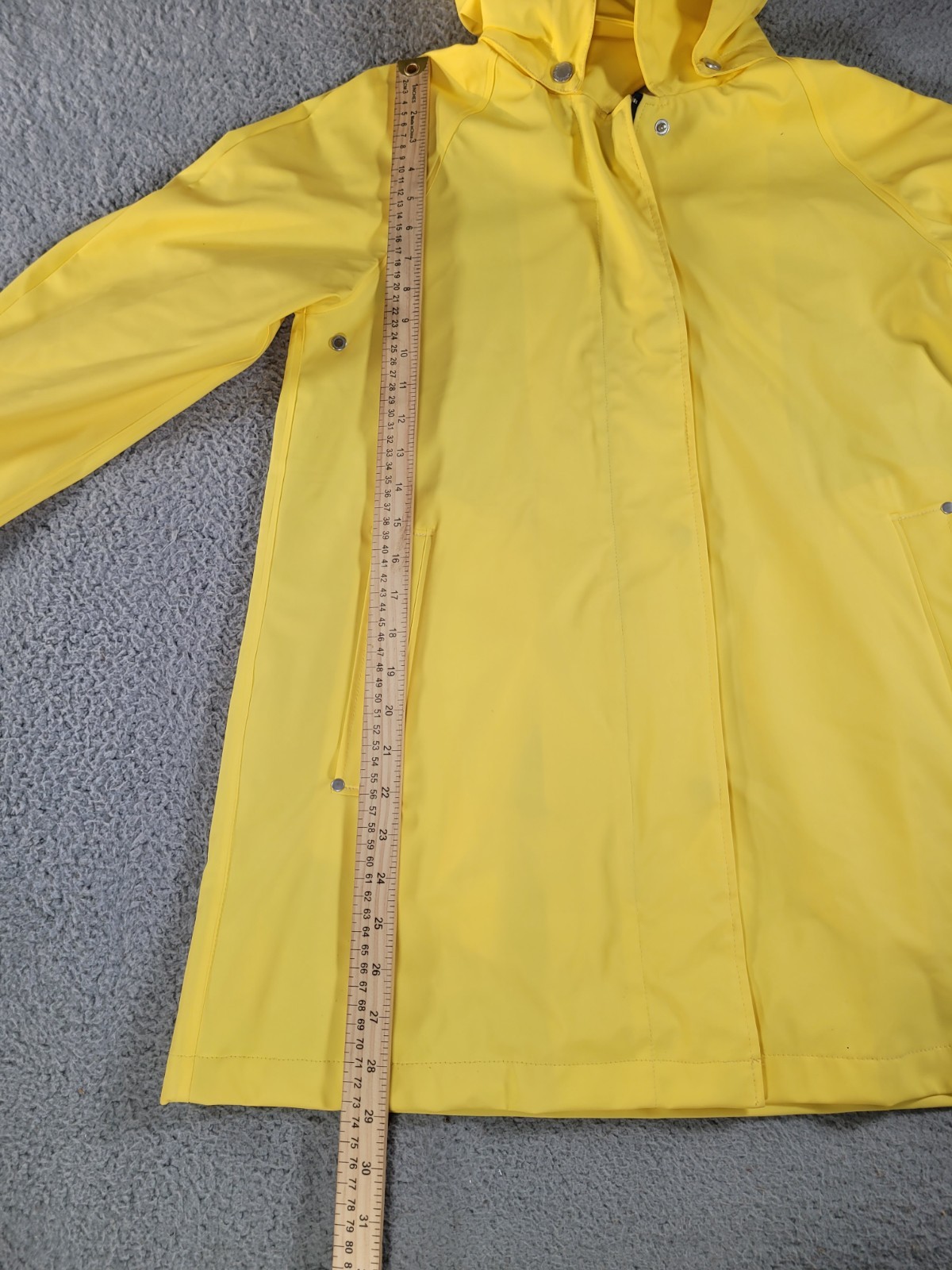 Pendleton Womens XS Yellow Raincoat With Plaid Li… - image 4
