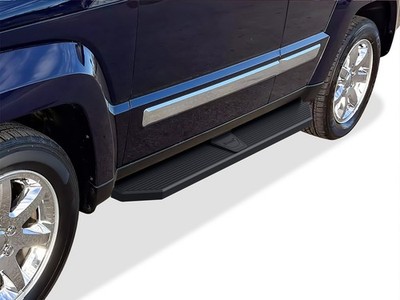 APS Black Flat Running Boards Style Fit 08-13 Jeep Liberty