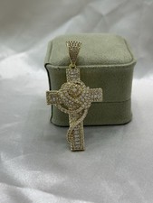 Colgante Cruz Laminada 14k Alta Calidad