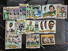 Vintage Philadelphia Eagles Football Card Lot Mid 1970s Topps Bulk Dupes 42 HOF