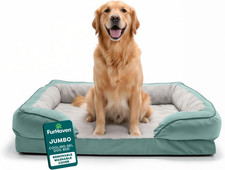 Cooling Gel Dog Bed for Large Dogs, Comfort Sofa Bed with Cool Gel-Top Foam with