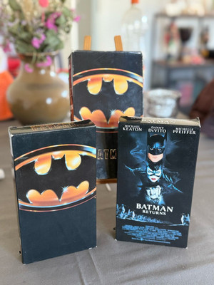 Batman Filme Box VHS Videokassetten 1989 - 1992 /Rarität/Sammler Stück ENGLISH