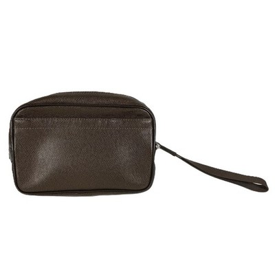 LOUIS VUITTON M30818 Taiga Karga Clutch bag with strap Leather Grizzly Brown