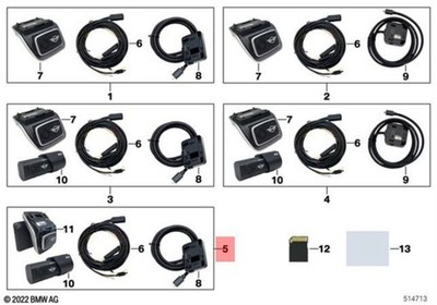 Genuine MINI Cooper JCW One F54 F55 MINI Advanced Car Eye 3.0 Pro 66215A444A3