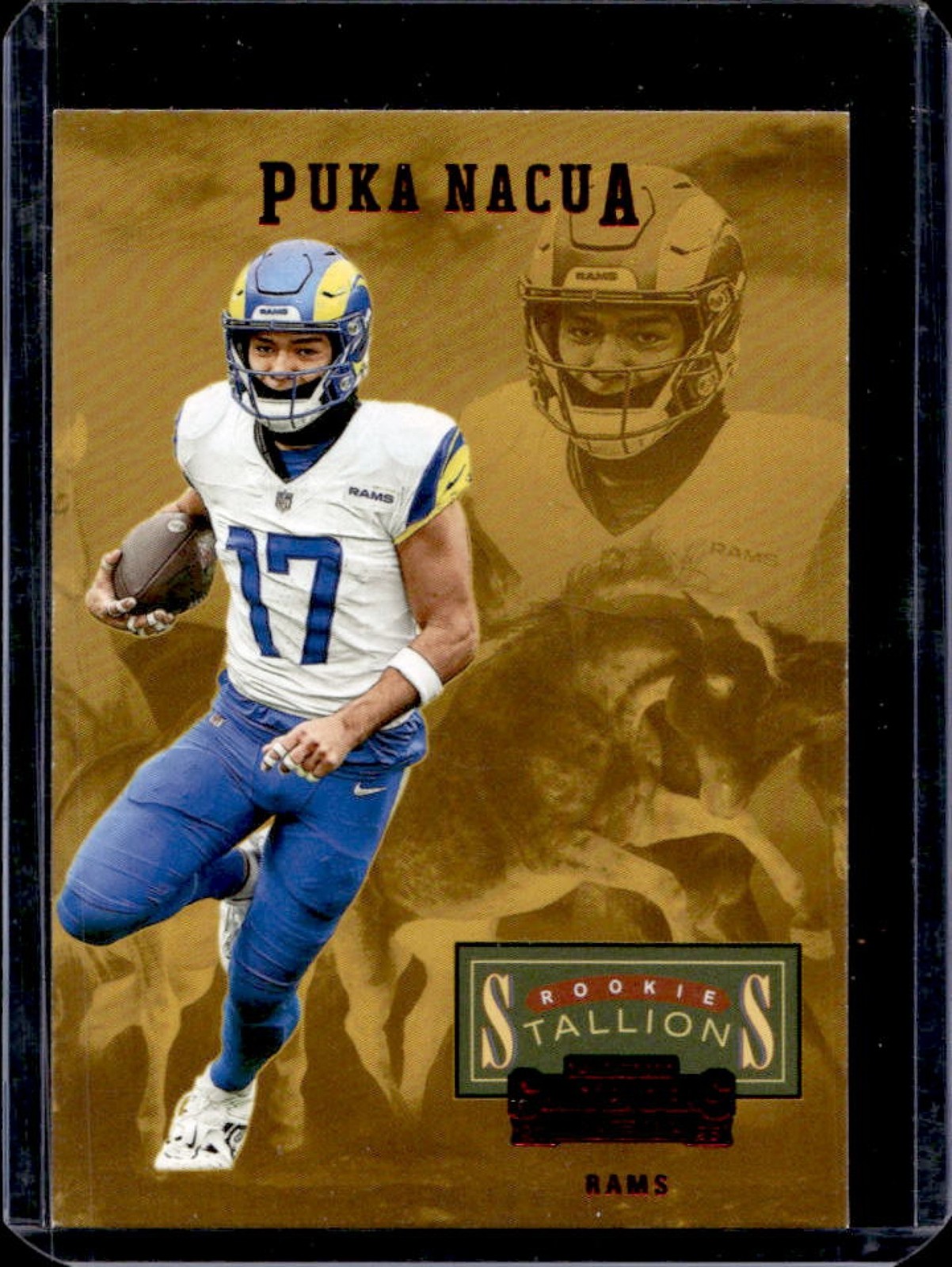 2023 Panini Contenders Puka Nacua Stallions Bronze RC #19 Rams Rookie