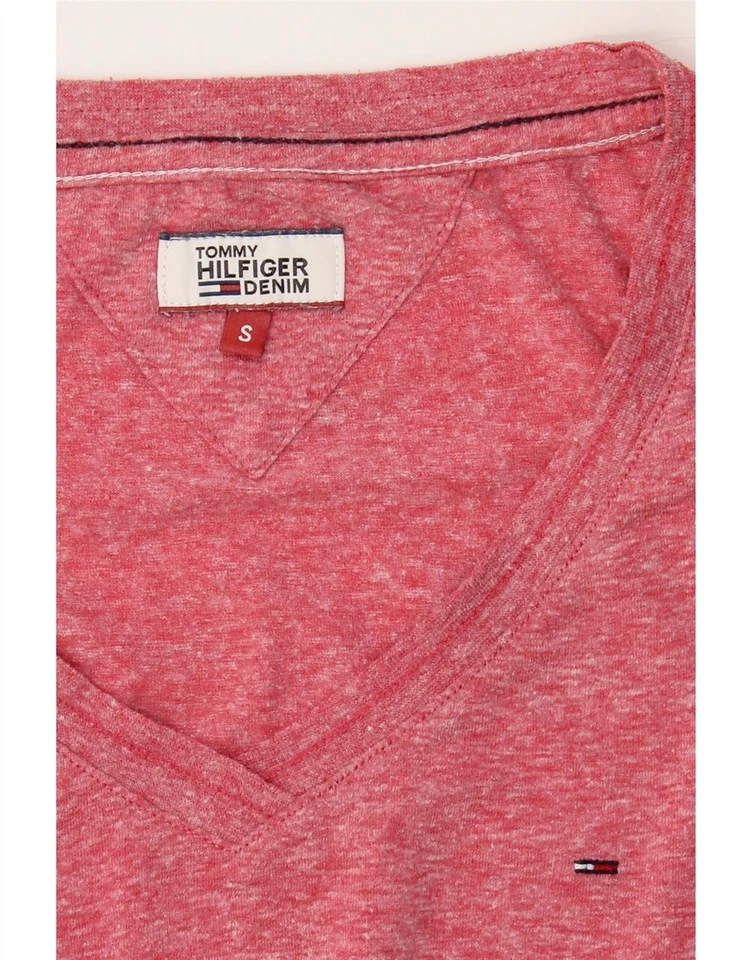 TOMMY HILFIGER Womens T-Shirt Top UK 10 Small Pink Polyester DD71 - Image 4 of 4