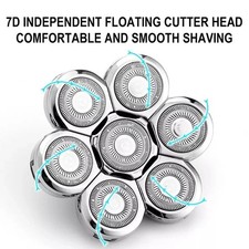 Shaver Replacement 7 Heads 7Razor Head Shaver Head 7 Head Beard Cutter Blade