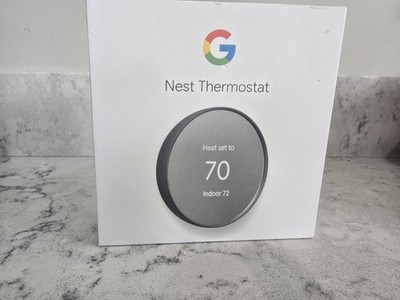 Google Nest Smart Programmable Wi-fi Thermostat Charcoal Gray *Open Box* G4CVZ