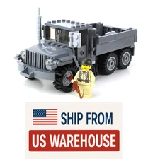 Custom M35 US Army WW2 Truck w/ minifigure made with real bricks