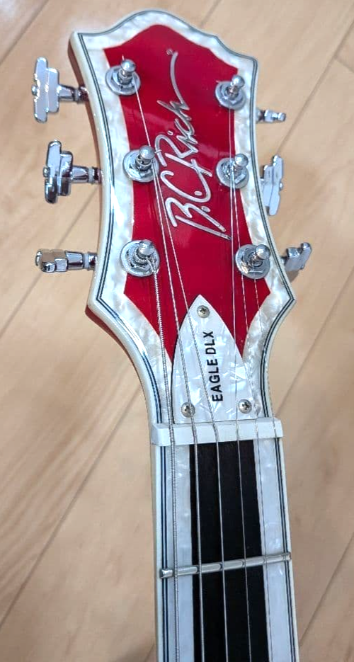 B.C.Rich Guitar Eagle DLX Deluxe See Thru Red Thru-Neck | eBay