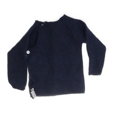 Selana, Strickpullover, Größe: 92, Blau, Merinowolle, Fischgräte #LJW