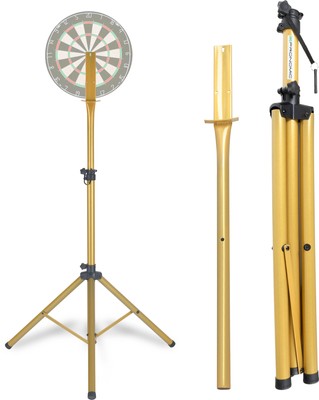 Dartboard Adapter Dart Dartscheibe Stativ mobil Ständer gold Dartboardständer