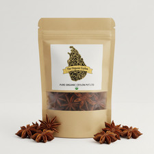 100% Organic Star Anise Whole Dried Flower Spice for Mulled Wine Tea Immunity