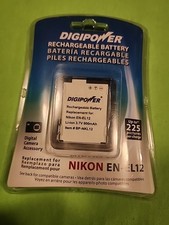 Digipower Rechargeable Battery replacement for Nikon EN-EL 12 Coolpix NEW