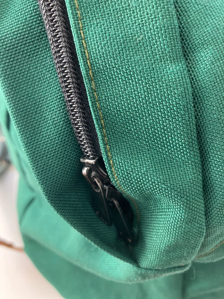 Vintage Sierra Designs Backpack-Berkeley California – Green Canvas – Leather L - Image 4 of 4