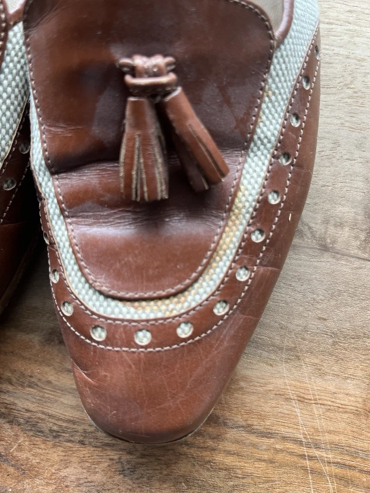 Zapatos de cuero Bally vintage para mujer talla 7M Foto 4 de 4