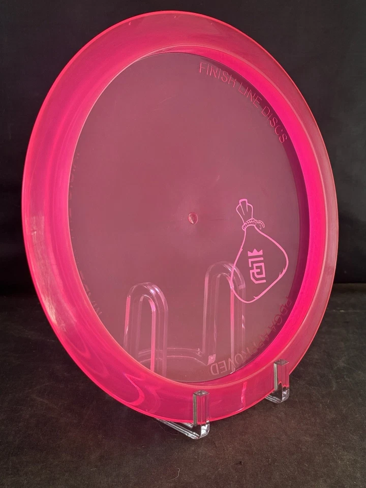 Finish Line Discs Drew Gibson | Composite Era Disc Golf Driver Pink 175g 9++/10 - Image 4 of 4