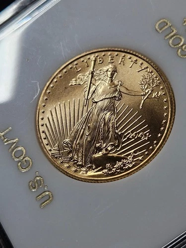 🌟 2001 $25 GEM BU 1/2 oz American Gold Eagle Bullion Coin SCARCE DATE