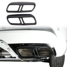 Stainless Rear Exhaust Trim Frame For Land Rover Range Rover Sport 2023 Black