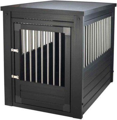 New Age Pet ecoFLEX Pet Crate/End Table, Medium, Espresso