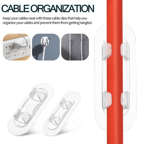 30 Pcs Drahthalter Selbstklebende Kabelklemme Kabel-Organizer-Clips - Afbeelding 11 van 11