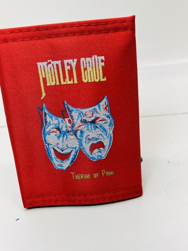 Neu aus altem Lagerbestand 80er Jahre MOTLEY CRUE Mädchen Mädchen Theater der Schmerzen Nylon zweifach gefaltete Geldbörse - Bild 3 von 7
