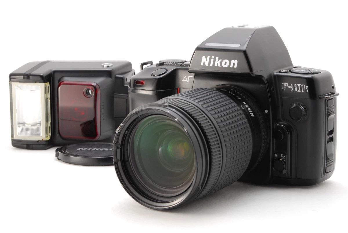 [Exc+5] NIKON F-801s w/ AF NIKKOR LENS, FLASH , From JAPAN