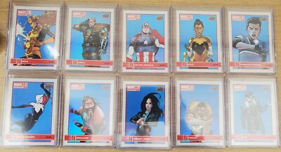 2021-2022 Marvel Annual Blue Parallel BLASTER BOX EXCLUSIVE Complete your base