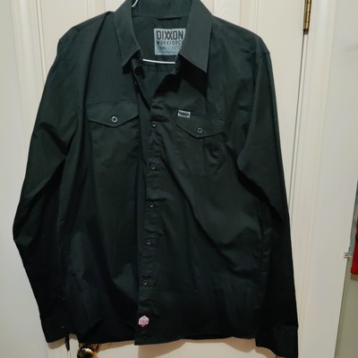 Dixxon XLT Mens Workforce Form and Function Black Button Up LS Cond: VGUC