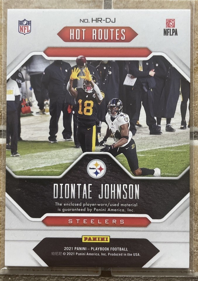 2021 Panini Playbook Hot Routes HRDJ Diontae Johnson /299 (MEM) eBay