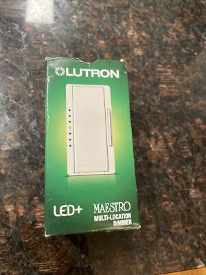 Lutron MAESTRO MACL-153M-WH Lighting Dimmer, Incandescent, Rocker LED+ free ship