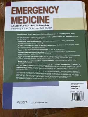 Emergency Medicine: Clinical Essentials (Expert Consult - Online and Print)， 2e Adams MD  FACEP， James G. Amazon | Emergency Medicine: Clinical Essentials (Expert