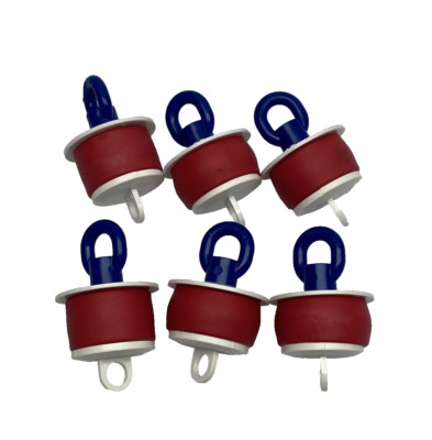 Lot Of 6, Kwikie Blank Expandable Duct Plugs With Loop Nut 2''
